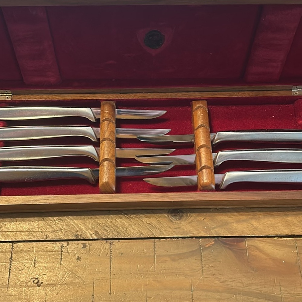Gerber Legendary Blades- Knife Set 11 knives total with Walnut Case
